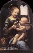 LEONARDO da Vinci, The madonna with the Children